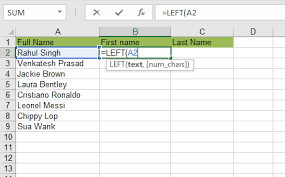 Did You Ever Need To Extract The First Name From The Full Name Because You Get List Of Full Names Instead Of First Name Well In 2020 Excel Tutorials First Names Excel
