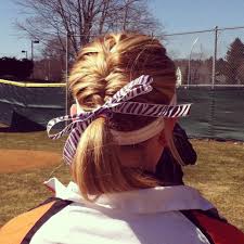 Ribbon Thursday Softball Hair Softball Hair Braids Short Hair Styles Soccer Hair