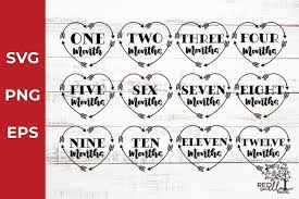 Download Baby Monthly Milestone Svg Bundle Baby Svg 1132582 Cut Files Design Bundles