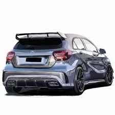 Mercedes A45 Amg Car Art A45 Amg Luxury Car Photos Amg Car