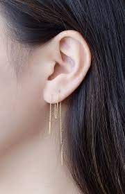 long threader earrings delicate chain earrings edgy etsy edgy jewelry edgy earrings long chain earrings