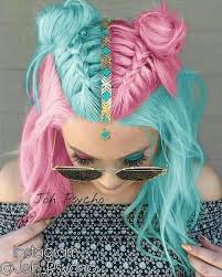 The eyes are of light shades: Light Blue Hair Color Omg And Fashion Image 6697601 On Favim Com