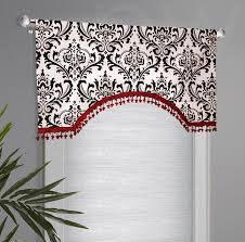 Black And White Valance Curtains Simple Parisian Valance Custom Drapes Custom Valances Curtains
