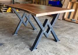 Dining Table Reclaimed Black Walnut Table Top With Steel Etsy In 2020 Dining Table Legs Wood Dining Table Modern Dining Table