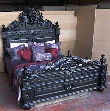 gothic rococo vampire bed antique black double size tudor manor gothic bed ebay gothic bed gothic home decor gothic house