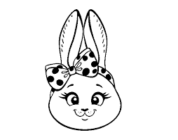 Lapin dessin de face : Coloriage De Face De Petit Lapin Pour Colorier Coloritou Com