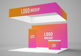 Exhibition Booth Mockup In 2020 Mockup Exhibition Booth Design Template