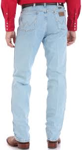 Mens Cowboy Cut Original Fit Jeans Bleach By Wrangler