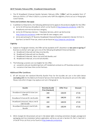 Https Business Bt Com Content Dam Terms Special Offers Q4 Fantastic February Offer Broadband Enhanced Bundle Pdf