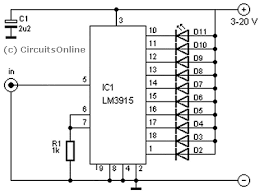 Vu meter circuit stereo 20 led with pcb eleccircuit com. Cy 0499 Lm3914 Vu Meter Circuit Diagram Free Diagram