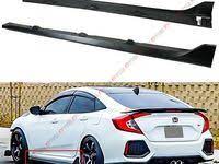 for 16 20 honda civic 10th painted black front bumper body kit spoiler lip 3pcs body kit honda civic civic