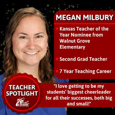 Each of our schools had the opportunity to nominate an educator for our  district's nomination for Kansas Teacher of the Year and Emporia State  University Master Teacher. From now until the end