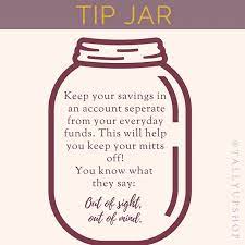 Tallyup Shop On Instagram Since I Can T Get Enough Talking About Savings This Week Here S A Tip Jar This Is One Of The Things As Tip Jars Finance Tips Tips
