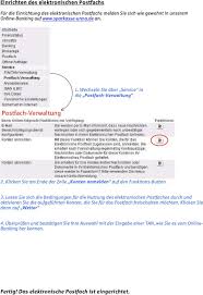 Fur Die Einrichtung Des Elektronischen Postfachs Melden Sie Sich Wie Gewohnt In Unserem Online Banking Auf An Pdf Free Download