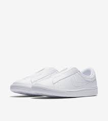 Black And White Nike Slip Ons Nike Tennis Classic Ease 1982 Icon In Triple White Slip On Sneakers Us 6 5 7 5 White Slip On Sneakers Slip On Sneakers Sneakers