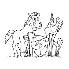 Maybe you would like to learn more about one of these? Leuk Voor Kids Een Paard Varkentje En Kip Bij Een Boerenhek