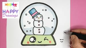 How To Draw A Super Cute Snow Globe With A Snowman Inside Easy Drawing Tutorial Youtube Two types of imaginary reference lines are used to locate positions or points and to make accurate globes and maps. how to draw a super cute snow globe with a snowman inside easy drawing tutorial
