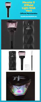 1pc ikon nct seventeen exo monsta x lightstick round badge fashion chest pins. Monsta X Official Light Stick Version 1