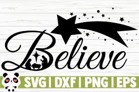 Download Believe Nativity Scene Graphic By Creativedesignsllc Creative Fabrica PSD Mockup Templates