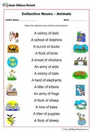 Collective Nouns Animals Worksheet Nouns Worksheet Collective Nouns Collective Nouns Worksheet