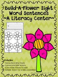 A bunch of flowers sentence. Flower Sentence Worksheets Teaching Resources Tpt