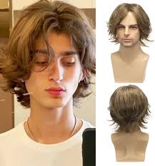 Amazon.com: Daiaces Men Wigs Light Brown Short Layered Natural Wigs  Synthetic Heat Resistant Hair Daily Cospaly Party Halloween Male Wig :  Clothing, Shoes & Jewelry