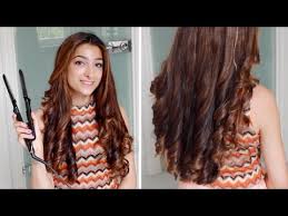 But few people know that straighteners can also be used to style your hair into wonderous curls. Hannah S Hair Tutorial Curls With A Straightener Amelia Liana Youtube