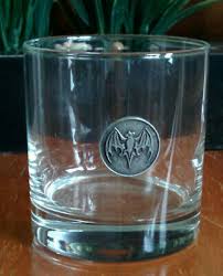 Learn about rum cocktails, our events, festivals and fascinating history. Bacardi Rum Heavy Glass Rocks Lowball With Pewter Coin Like Logo Of Bat Ebay