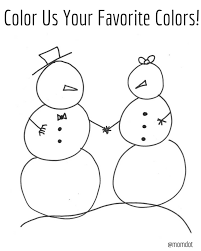 Snowmen are usually made when people we hope that your children will love our compilation of free printable snowman coloring pages. Snow Family Free Printable Coloring Sheet