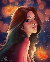 Here's a tutorial on how to create beautiful animated landscape. How To Paint These 21 Digital Portraits Step By Step Girly Art Girls Cartoon Art Digital Art Girl