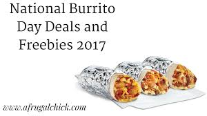 On the friday 7th march comes possibly the most monumental day of the year. National Burrito Day Deals And Freebies 2017