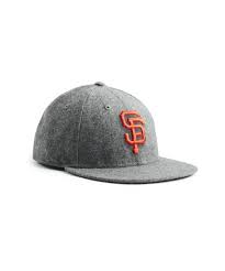 Exclusive New Era Sf Giants Hat In Italian Barberis Light Grey Wool Sf Giants Hat Sf Giants New Era