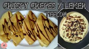 Itulah dia cara membuat crepes memakai teflon. Resep Crispy Crepes Leker Takaran Sendok Youtube