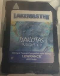 Lakemaster Dakotas Lowrance Gps Map Chip Standard Sd Card