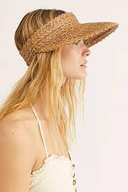 Baha Straw Visor Straw Visor Outfits With Hats Girl With Hat