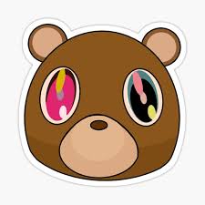 Kanye west bear | tumblr. Graduation Bear Stickers Redbubble