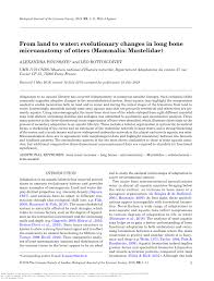 Maintain posture maintain body temperature guard body entrances. Pdf From Land To Water Evolutionary Changes In Long Bone Microanatomy Of Otters Mammalia Mustelidae