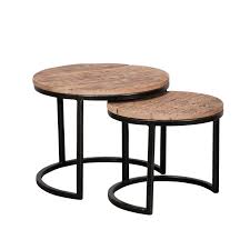 Une table d'appoint en verrre donne un côté un peu glamour à un intérieur. Table D Appoint Gigogne Ronde 2 Pieces Omsk Tables Gigognes Pier Import
