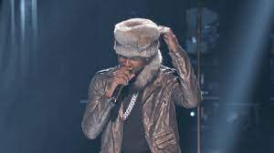 Click Visit Button To See More Hair Flip Bet Awards Usher Bet Awards 2014 Raccoon Hat Usher Bet Awards Hair Flip