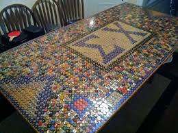 Valdosta State University Bottle Cap Table Beer Cap Table Diy Bottle Cap Crafts