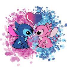 Stitch And Angel Sublimation Designs Png Graphic Design T Shirt Sublimation Stitch Angel Lilo And Stitch Drawings Cute Disney Wallpaper Cute Disney Drawings