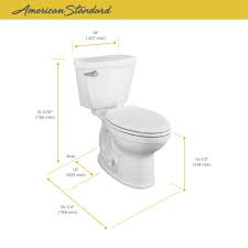 Standard toilet height is most suitable toilet height for shorter and average height people. American Standard Titan 2 Piece Tall Elongated Toilet At Menards