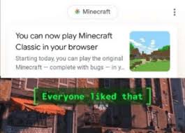 The game has a multiplayer feature so you can play with up to 8 friends. Minecraft You Can Now Play Minecraft Classic In Your Browser Starting Today You Can Play The Original Minecraft Complete With Bugs In Y Everyone Liked That Minecraft Minecraft Meme On Me Me