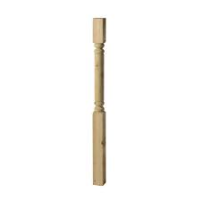 Weathershield 4 In X 4 In X 4 1 2 Ft Pressure Treated Wood Finial Ready Deck Post In 2020 Deck Posts Pressure Treated Wood Weathershield