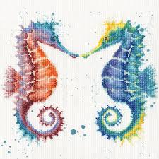 Free gorjuss cross stitch patterns. Bothy Threads Wrendale Shell We Dance Seahorses Counted Cross Stitch Kit Xhd62 Bothy Threads Cross Stitch Hixxysoft