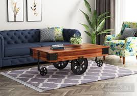 Factory cart coffee table will take your interior to a new level of repurposed style. Buy Zibar Loft Coffee Table Honey Finish Online In India Wooden Street