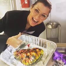 Bridget Moynahan Poses With Gross Blue Bloods Prop in Photo From Set:  Fake Fatty Liver