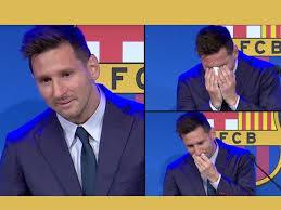 Football icon lionel messi has broken down in tears before and after a press conference confirming his barcelona exit, making his way through a huge crowd to answer questions from an audience who. 0ghpqim3dt46qm