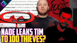 Nadeshot might have leaked TimTheTatman joining 100 Thieves