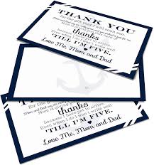 Buy Nautical Baby Shower Thank You Cards With Envelopes 15 Pack Ahoy Anchor Themed Supplies Navy Blue Thanks From Baby Boy A6 Flat Stationery Set Printed 4 X 6 Inches Online In Indonesia B07d5hqc32